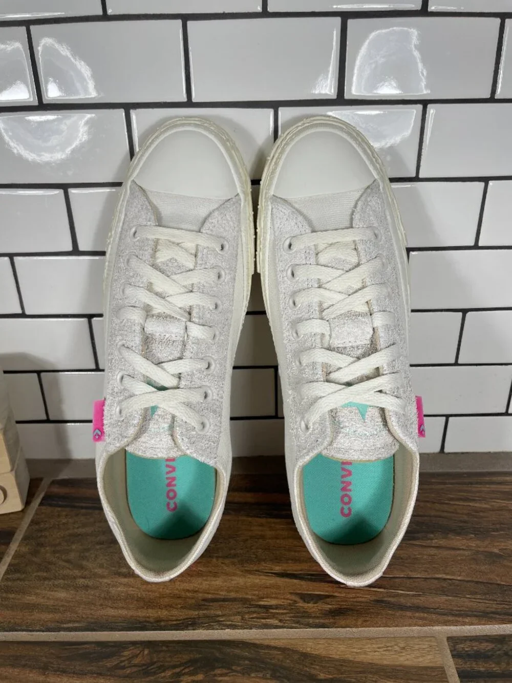 Converse Chuck Taylor All Ox Weekend Shoes Mens Size 9.5 Egret Pink Low Sneakers
